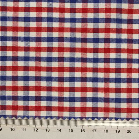 Red Gingham Woven, Cotton