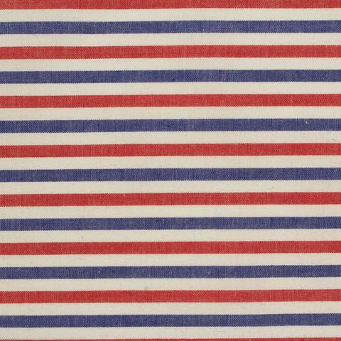 Red Horizontal-Stripe Woven, Cotton