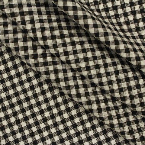 Fine Plaid 100% Viscose Woven Fabric