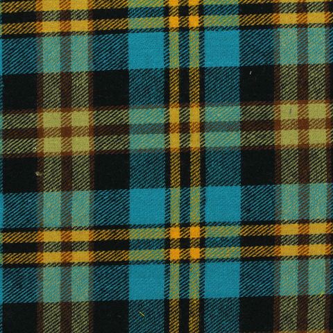 Bold Plaid Brushed 100% Cotton Twill Fabric