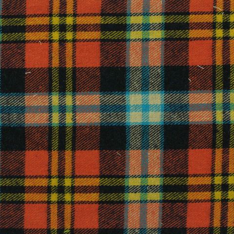 Bold Plaid Brushed 100% Cotton Twill Fabric