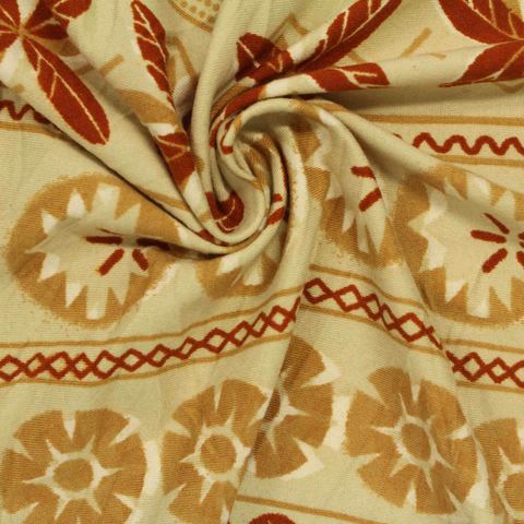 Printed Brushed Polyester Stretch Milk Silk Knit Fabric