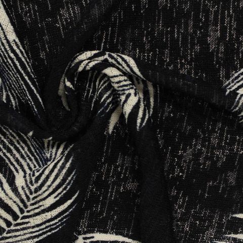 Bold Floral Polyester Stretch Knit Fabric