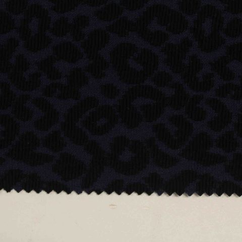 Jacquard Polyester Viscose Stretch Knit Fabric