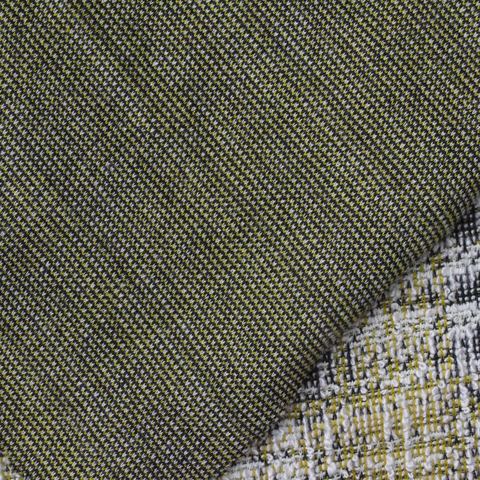 Black Geometric Bouclé, Poly-Viscose