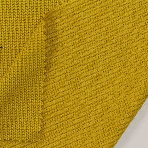 Cotton Viscose Stretch Rib Knit Fabric