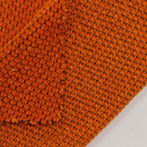 Orange Textured Chenille, Polyester
