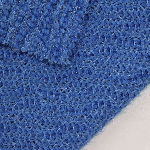 Heather Polyester Stretch Chenille Fabric