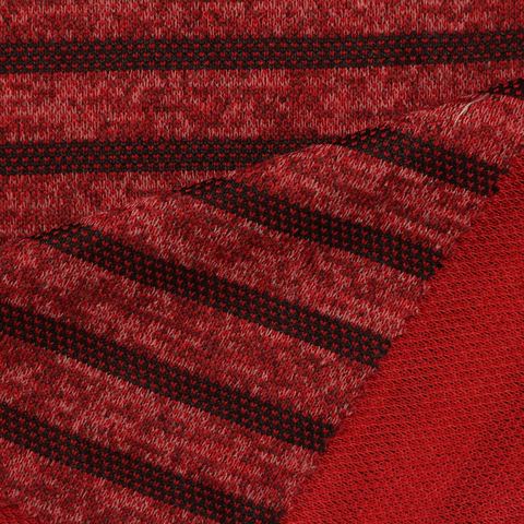 Striped Polyester Stretch Knit Fabric