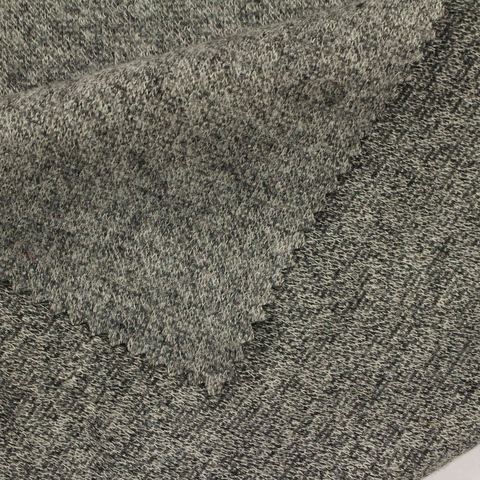 Heather Polyester Viscose Scuba Knit Fabric