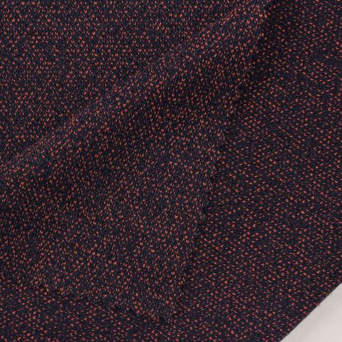 Navy Marl Scuba Knit, Poly-Viscose