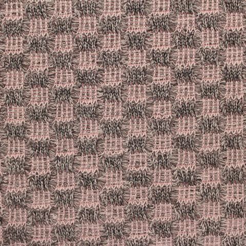 Plaid Polyester Stretch Knit Fabric