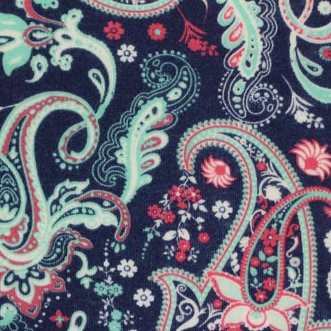 Bold Floral 100% Polyester Knit Fabric