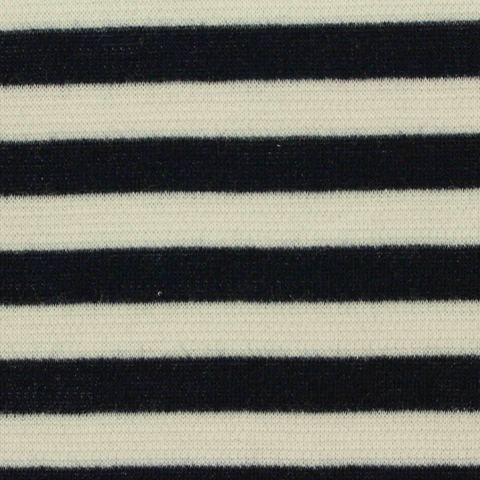 Striped Brushed Polyester Knit Fabric