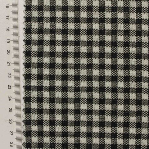 Plaid Polyester Stretch Knit Fabric