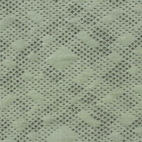 Jacquard Washed Polyester Cotton Blend Stretch Knit Fabric
