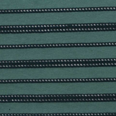 Striped Cotton Polyester Knit Fabric