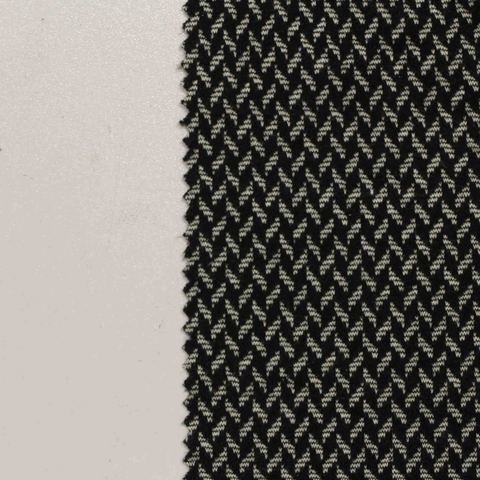 Jacquard Polyester Viscose Stretch Knit Fabric