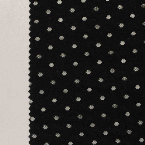 Fine Dotted Cotton Polyester Stretch Knit Fabric