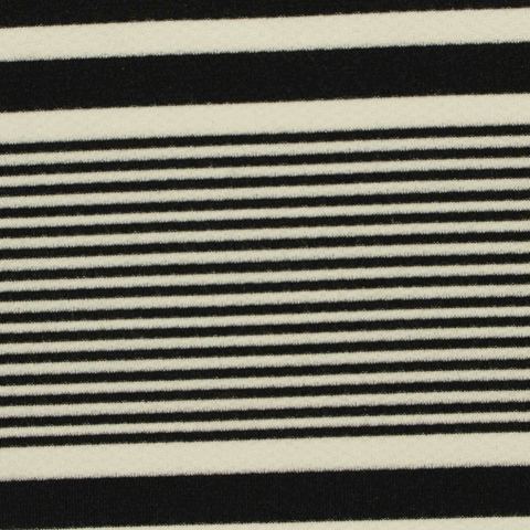 Bold Striped Viscose Polyester Stretch Knit Fabric