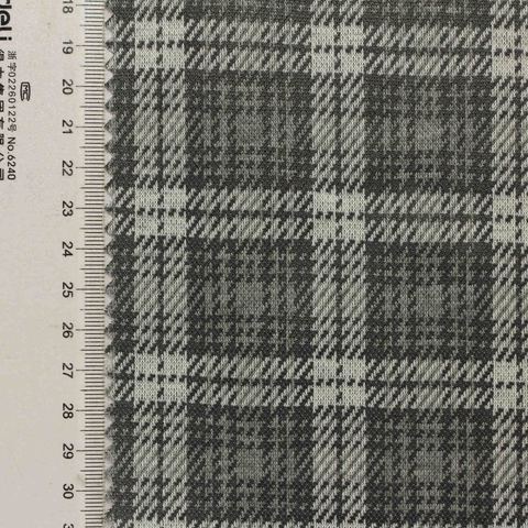 Grey Plaid Jacquard, Polyester