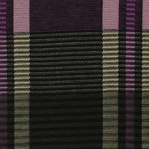 Purple Bold-Plaid Jacquard, Polyester