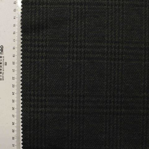Fine Plaid Polyester Stretch Knit Fabric