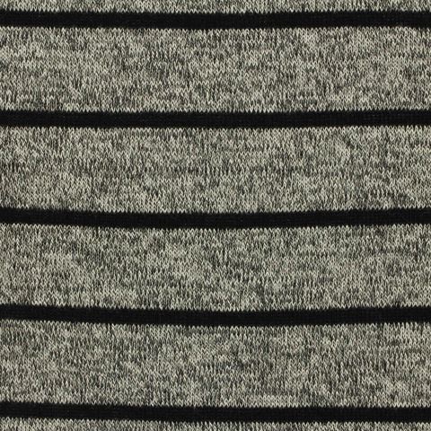 Striped Viscose Polyester Stretch Knit Fabric