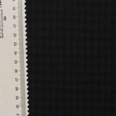 Plaid Washed Polyester Stretch Knit Fabric