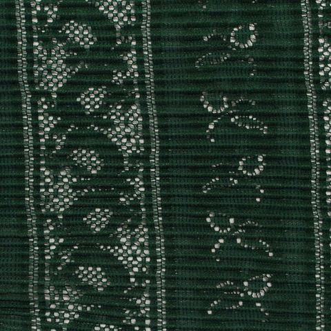 Dark Green Floral Lace, Polyester