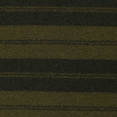 Bold Striped Polyester Stretch Knit Fabric