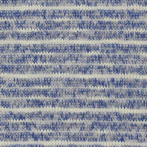 Fine Striped Polyester Viscose Stretch Chunky Knit Fabric