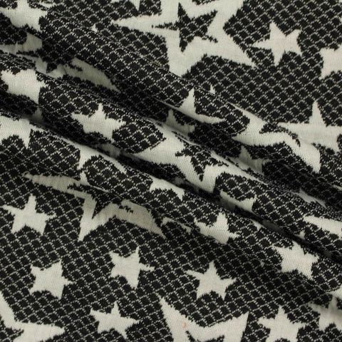 Jacquard Polyester Stretch Knit Fabric