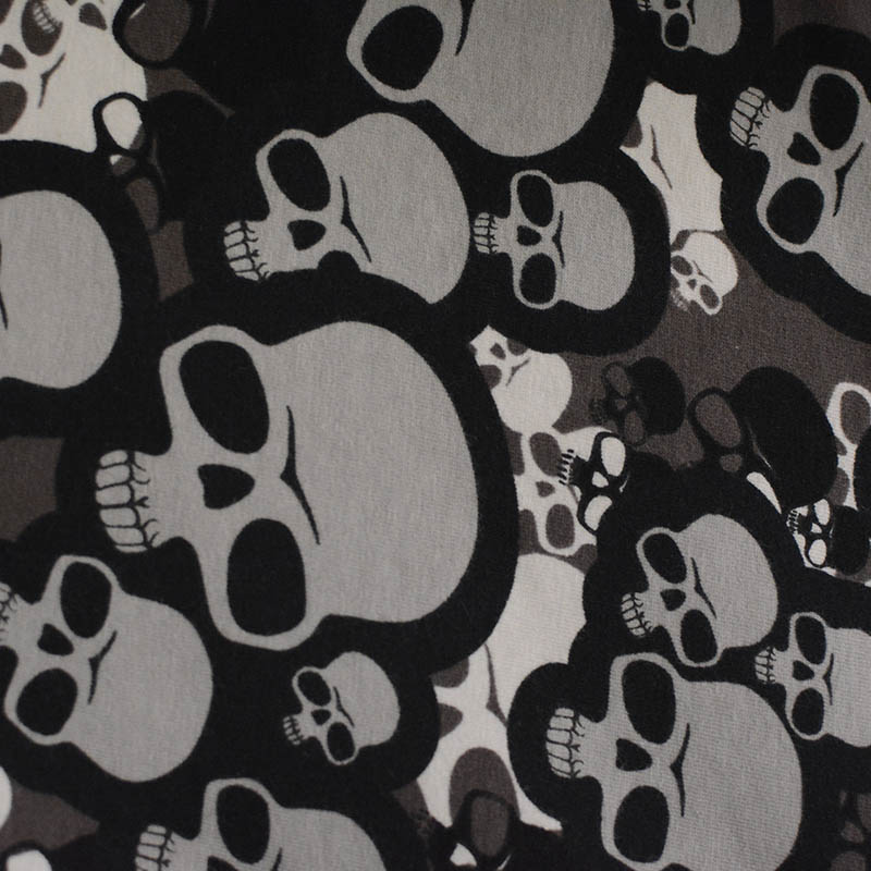 Printed Cotton Stretch Knit Fabric