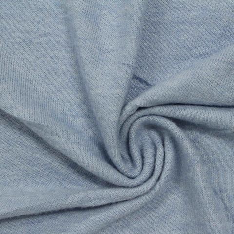 Heather Brushed Polyester Viscose Stretch Jersey Knit Fabric