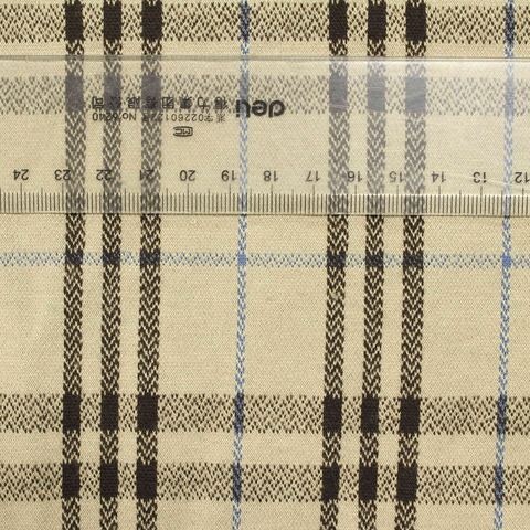 Bold Plaid Polyester Viscose Stretch Knit Fabric