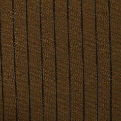 Fine Striped Polyester Stretch Knit Fabric