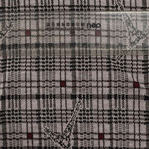 Plaid Polyester Stretch Knit Fabric