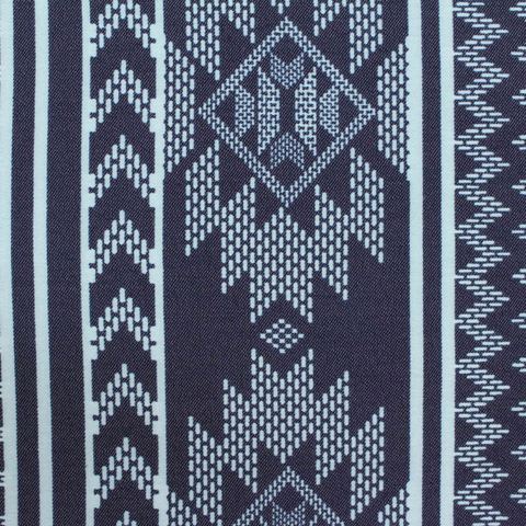 Printed Viscose Nylon Stretch Bengaline Fabric
