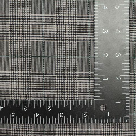 Plaid Polyester Stretch Knit Fabric