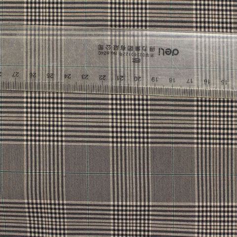 Plaid Polyester Stretch Woven Fabric