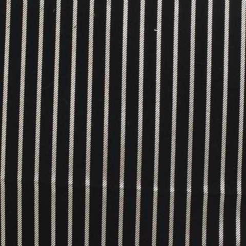 Silver Vertical-Stripe Satin, Poly-Viscose