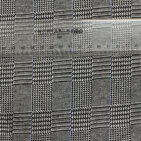 Plaid Polyester Viscose Stretch Knit Fabric