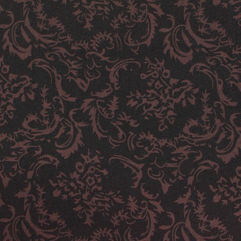 Black Floral Knit, Poly-Viscose