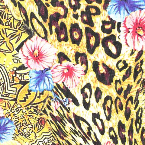 Animal Print Viscose Nylon Stretch Bengaline Fabric