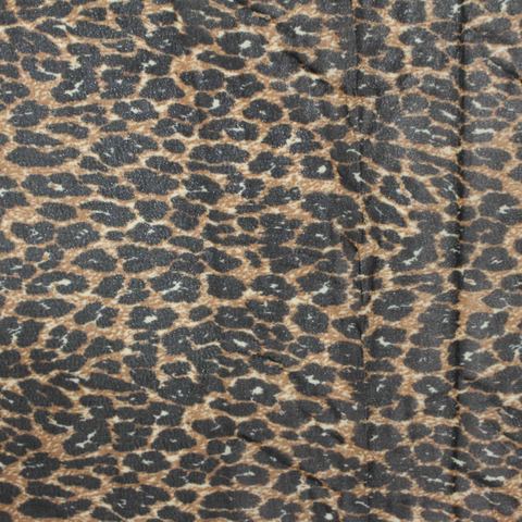 Brown Leopard Chiffon, Polyester