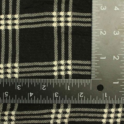 Plaid Polyester Stretch Chiffon Fabric