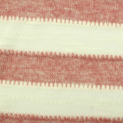 Bold Striped Viscose Polyester Stretch Knit Fabric