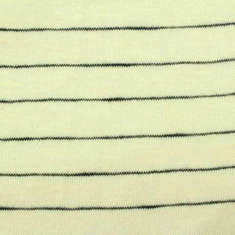 Fine Striped Polyester Stretch Knit Fabric