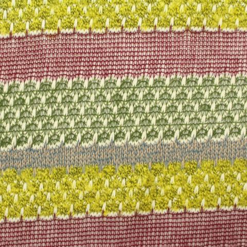 Bold Striped Polyester Knit Fabric